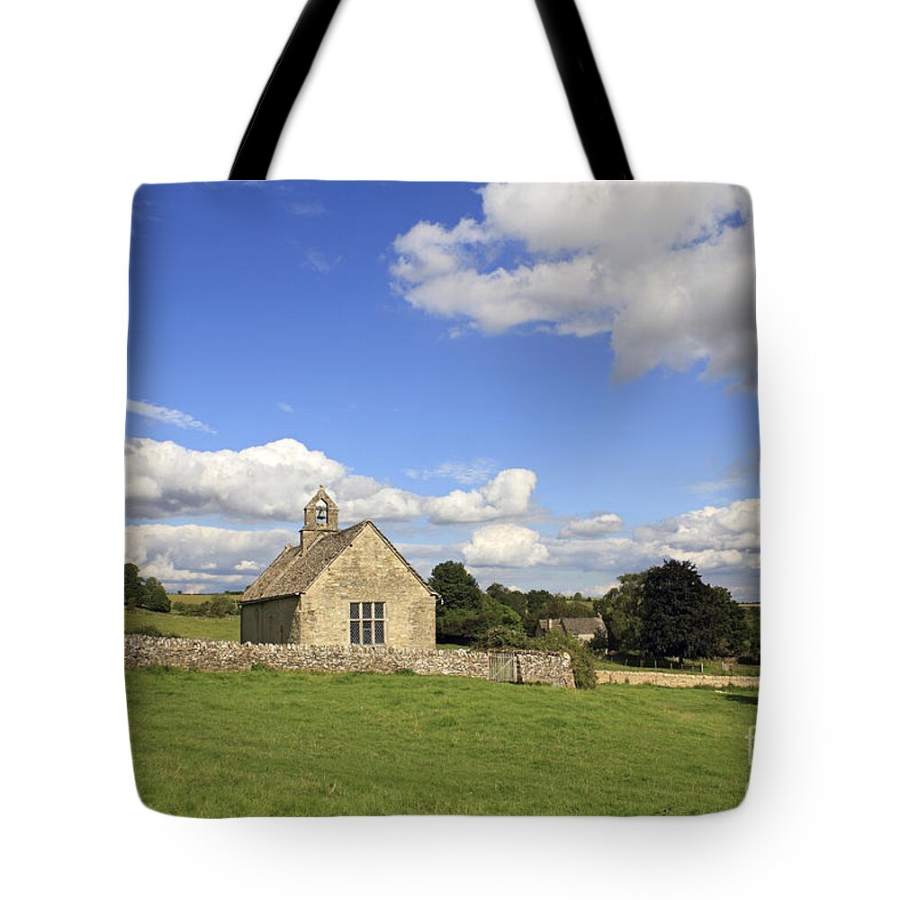 St Oswald's Widford Oxfordshire England Uk English Landscape Countryside Oxford Summer Traditional Tote Bag featuring the photograph St Oswalds Chapel Oxfordshire by Julia Gavin