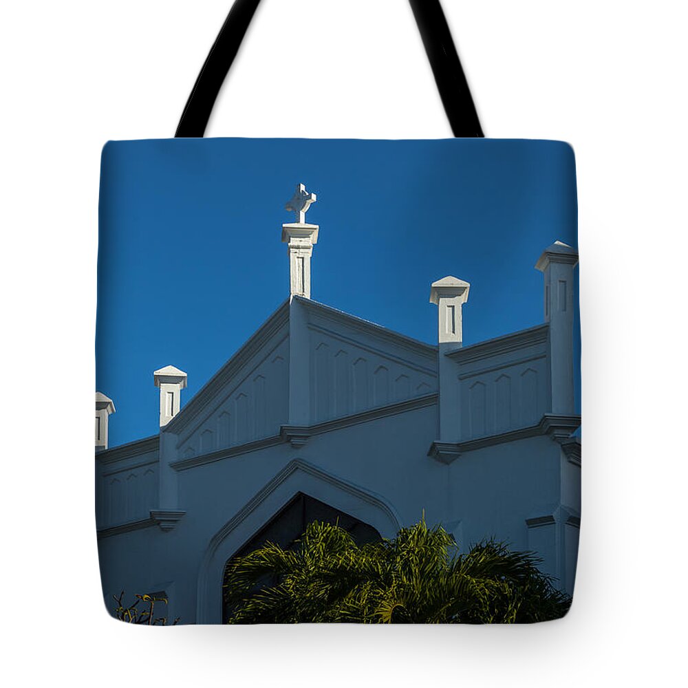 1919 Tote Bag featuring the photograph St Paul's in Key West by Ed Gleichman
