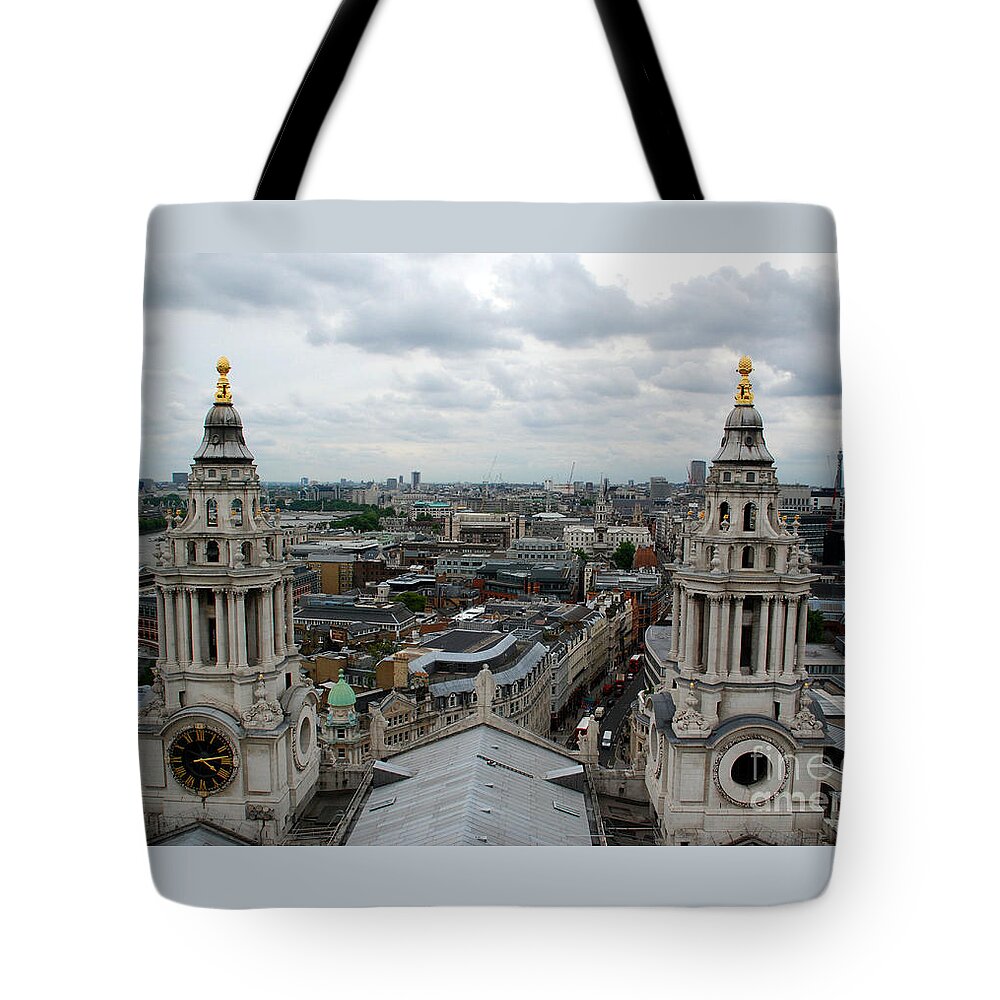 St Paul's Cathedral London Tote Bag featuring the photograph St Paul's view by Richard Gibb