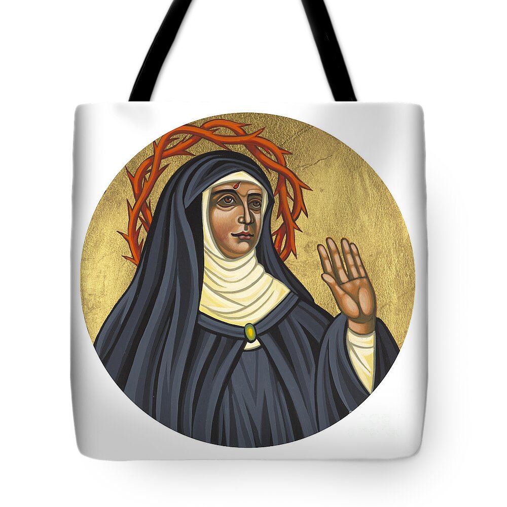 St. Rita Of Cascia Tote Bag featuring the painting St. Rita of Cascia Patroness of the Impossible 206 by William Hart McNichols