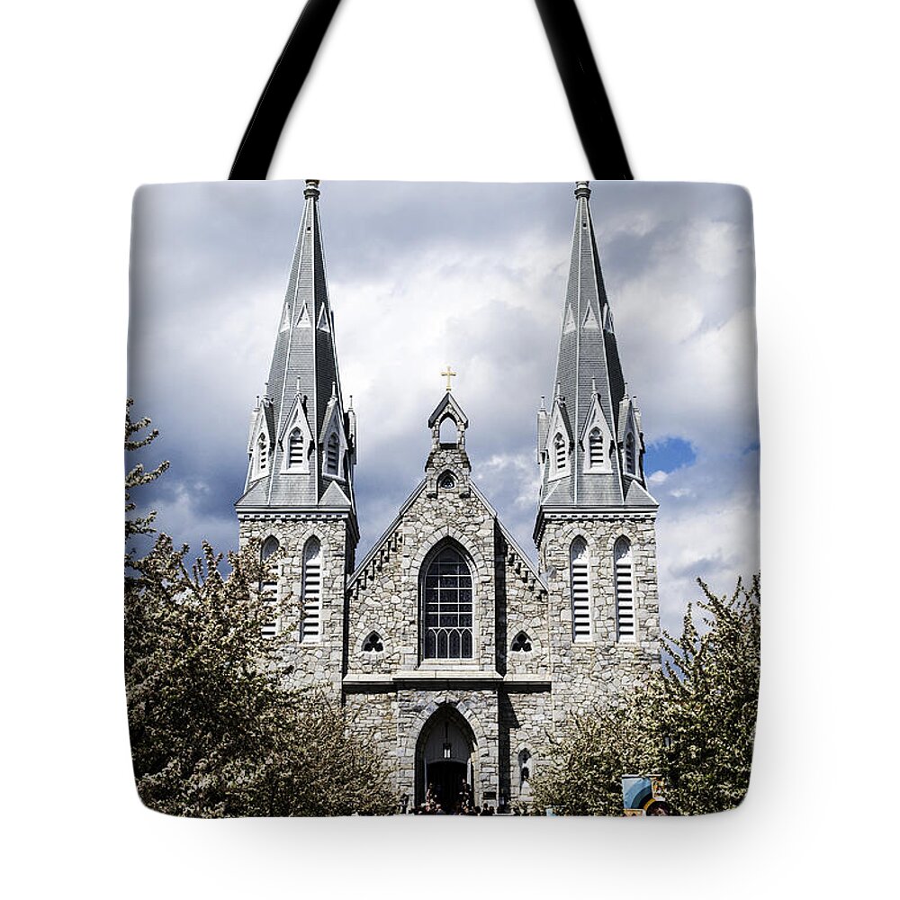 Church Tote Bag featuring the photograph St. Thomas Of Villanova 2 by Judy Wolinsky