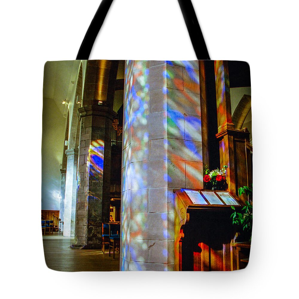 Scotland Tote Bag featuring the photograph Stained Light by Ross Henton