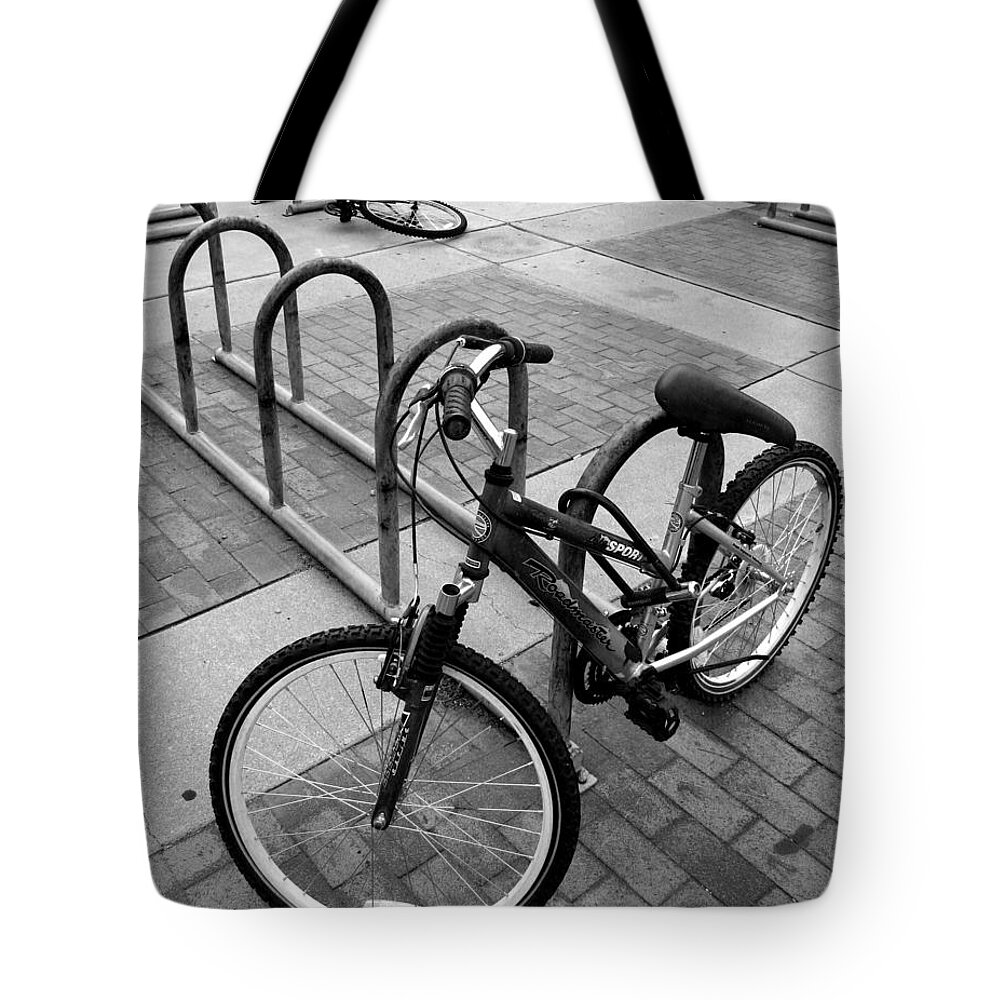 Bike Tote Bag featuring the photograph Standing Lying Down by Joe Kozlowski