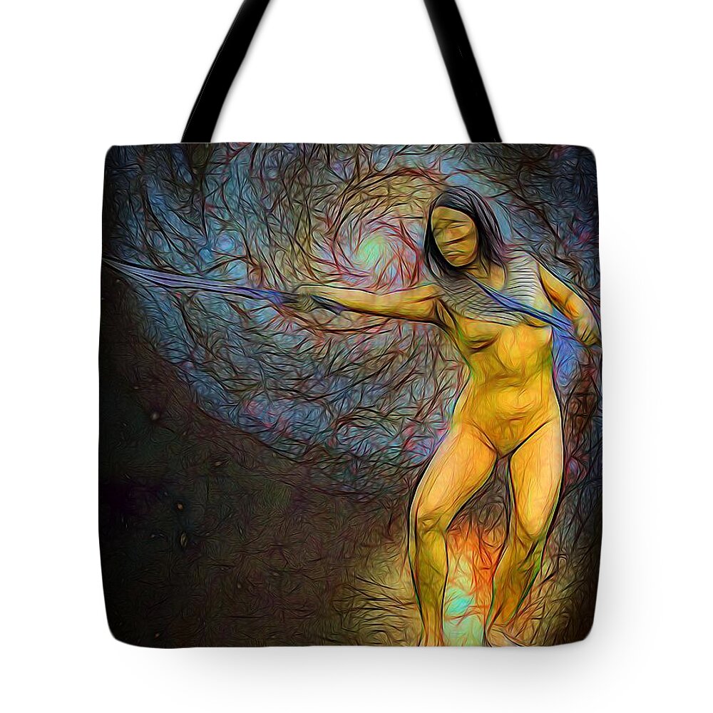 Star Tote Bag featuring the photograph Star Goddess by Jon Volden