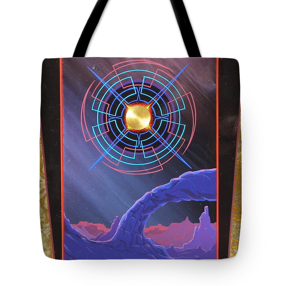 Southwest Tote Bag featuring the painting Star Song by Alan Johnson