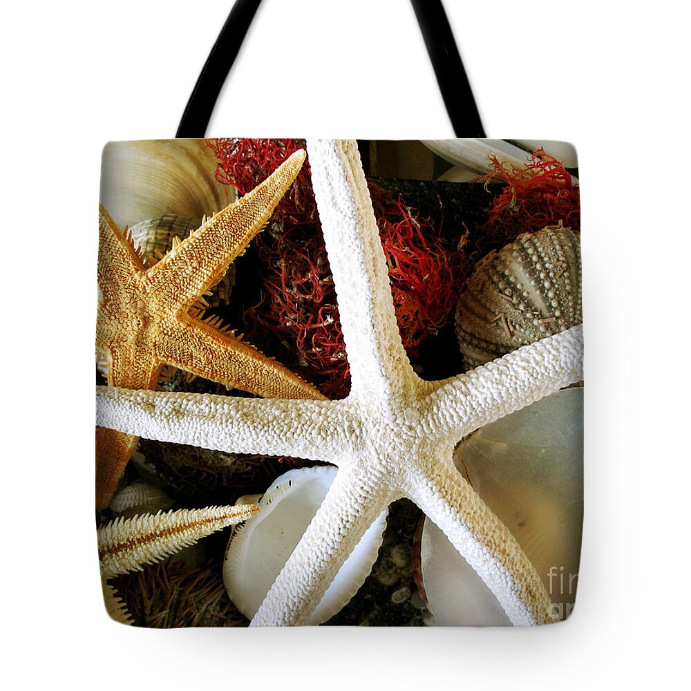 Starfish Tote Bag featuring the photograph Stars of the Sea by Colleen Kammerer