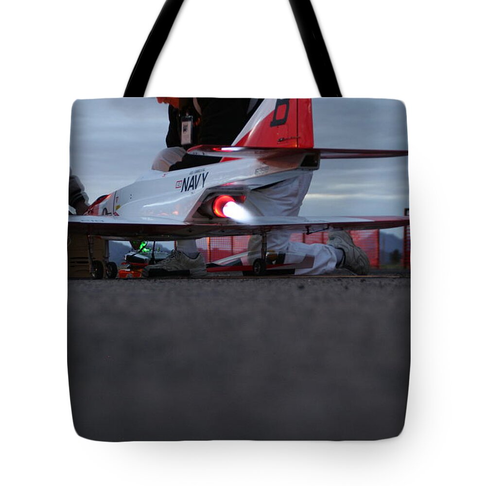 David S Reynolds Tote Bag featuring the photograph Startup by David S Reynolds