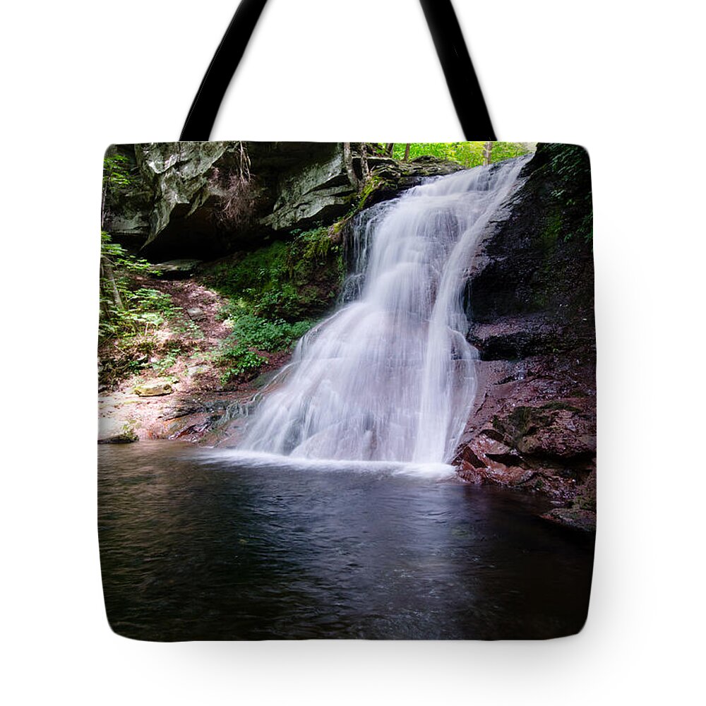 Cascade Waterfall Tote Bag featuring the photograph Waterfall by Crystal Wightman