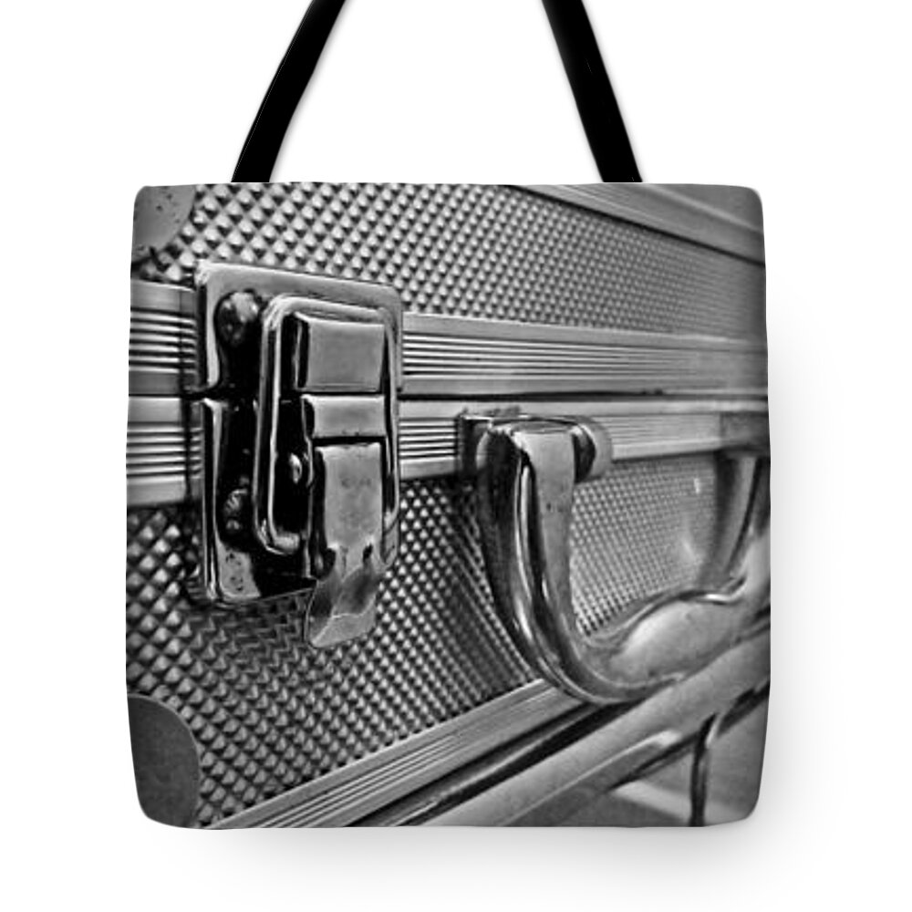 Triptych Tote Bag featuring the photograph Steel Box - Triptych by James Aiken