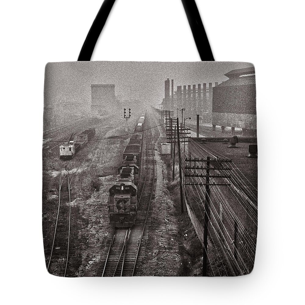 Homestead Tote Bag featuring the photograph Steel City by Robert Fawcett