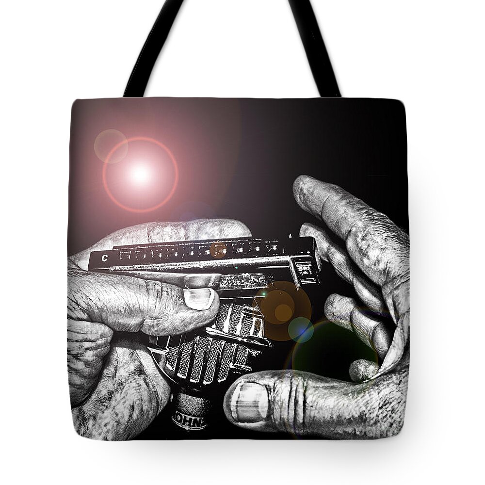 Music Tote Bag featuring the photograph Steelworker's Blues by Robert Frederick
