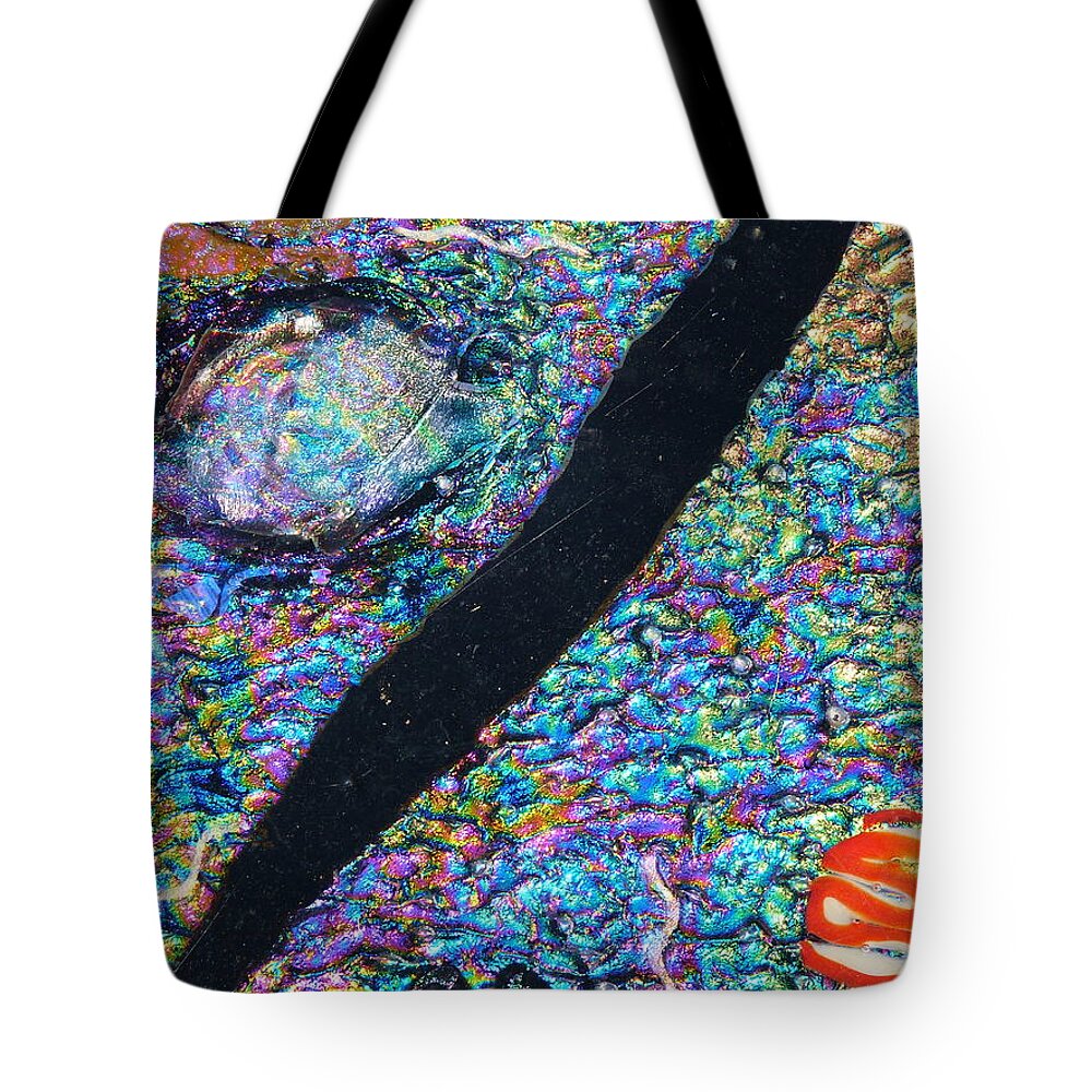 Abstract Tote Bag featuring the photograph Stepping Stone by Jeff Lowe