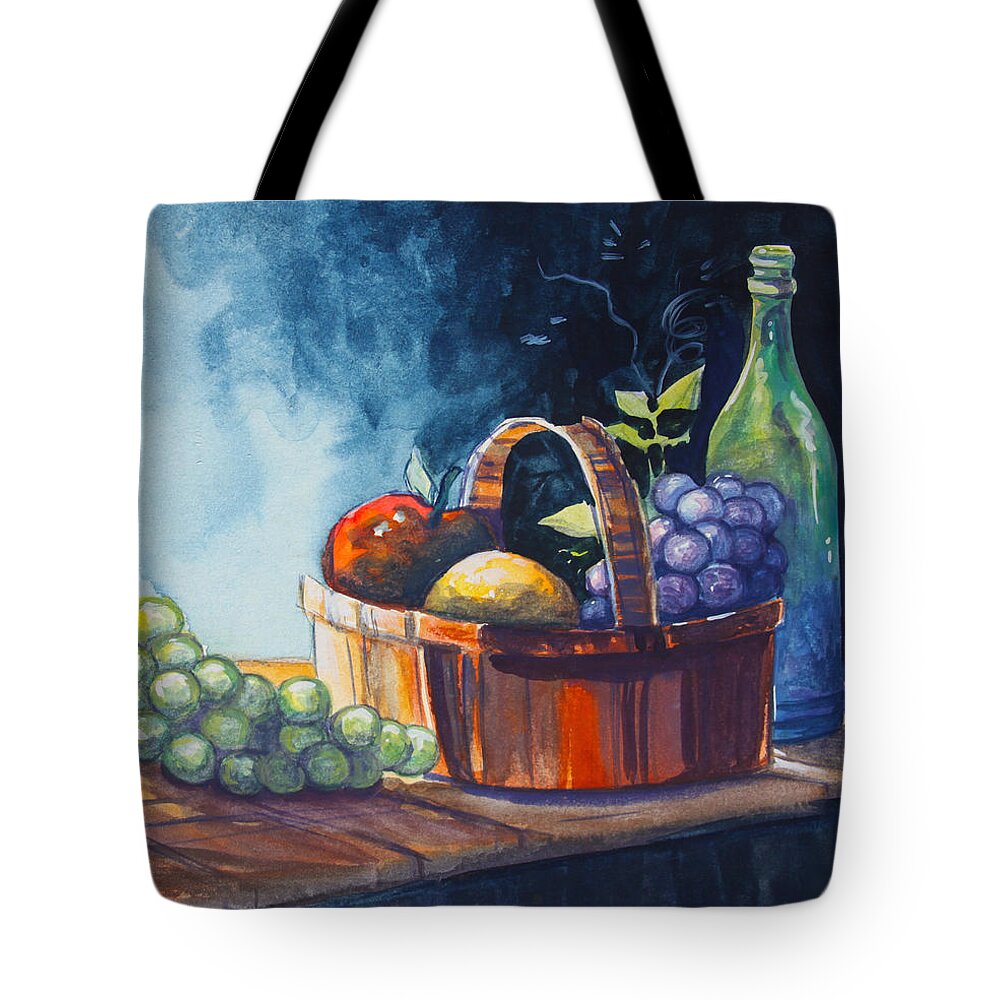 Still Life Tote Bag featuring the painting Still Life in Watercolours by Karon Melillo DeVega