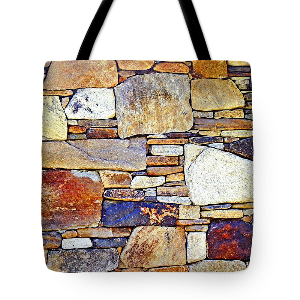 Duane Mccullough Tote Bag featuring the photograph Stone Wall 3 by Duane McCullough