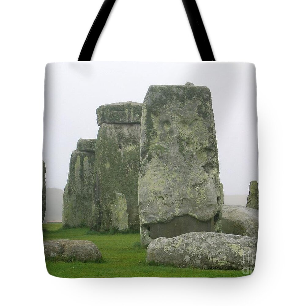 Stonehenge Tote Bag featuring the photograph Stonehenge Detail by Denise Railey