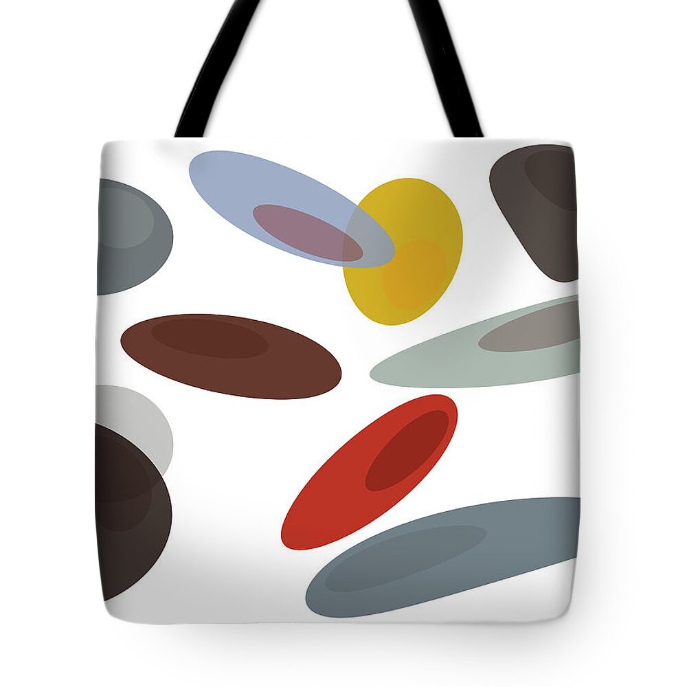 Modern Digital Art Tote Bag featuring the painting Stones DI by Carmen Guedez