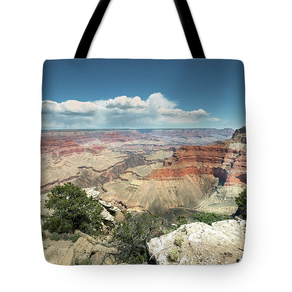 Tranquility Tote Bag featuring the photograph Storm On The Other Side - Grand Canyon by Gail Shotlander