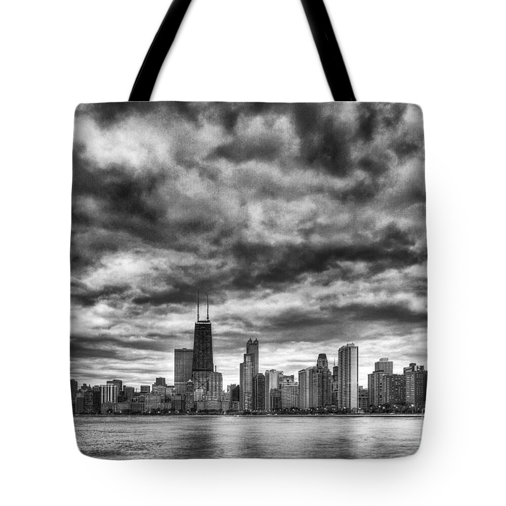 Chicago Tote Bag featuring the photograph Storms Over Chicago by Margie Hurwich