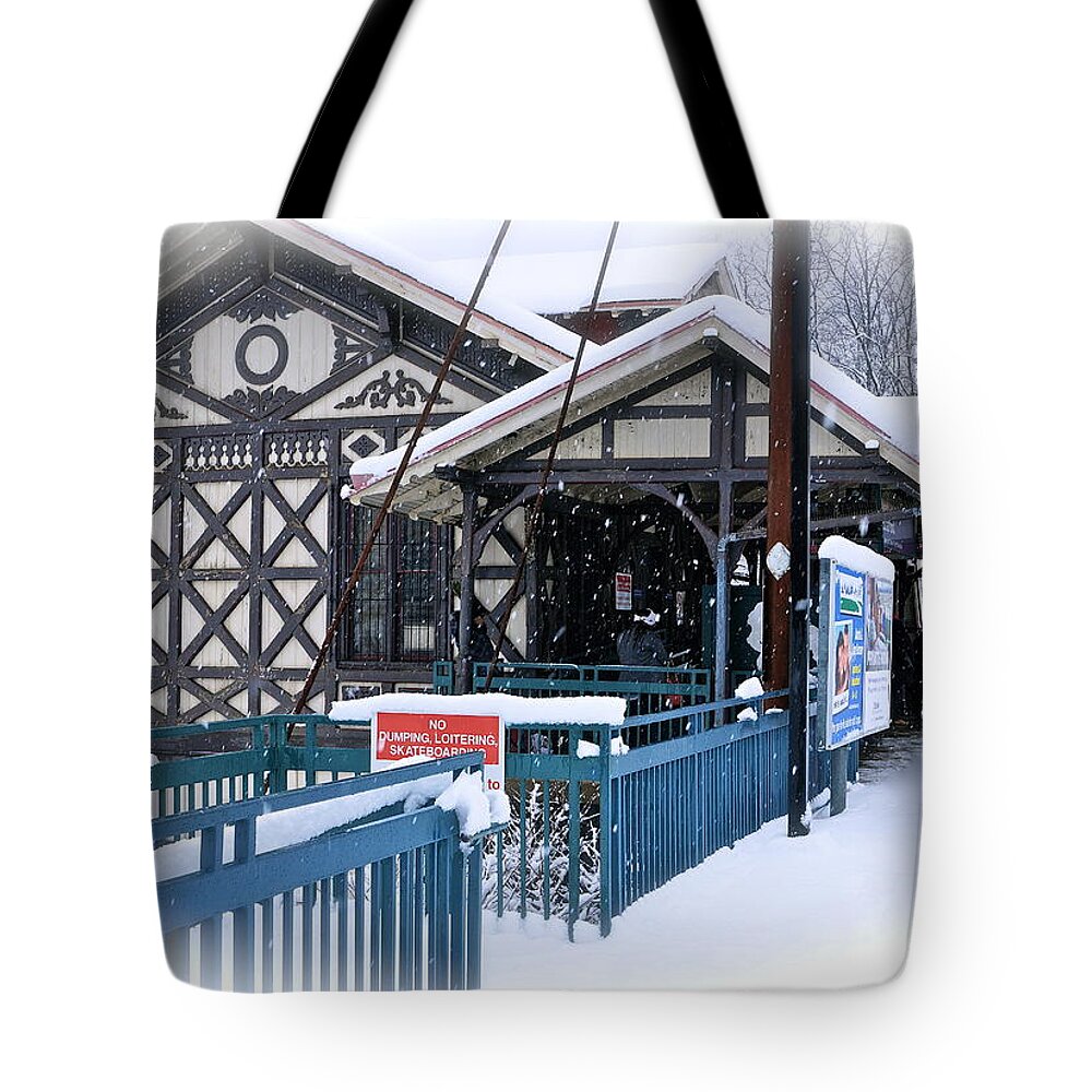 Strafford Station Tote Bag featuring the photograph Strafford Station by Ira Shander