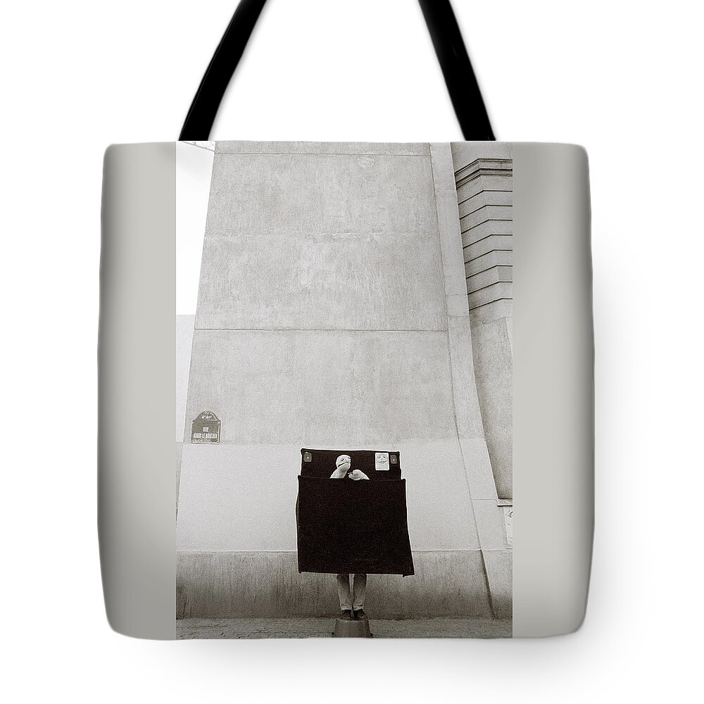 Paris Tote Bag featuring the photograph Paris Surrealism by Shaun Higson
