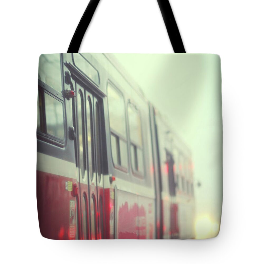 Toronto Tote Bag featuring the photograph Streetcar by Anydirectflight