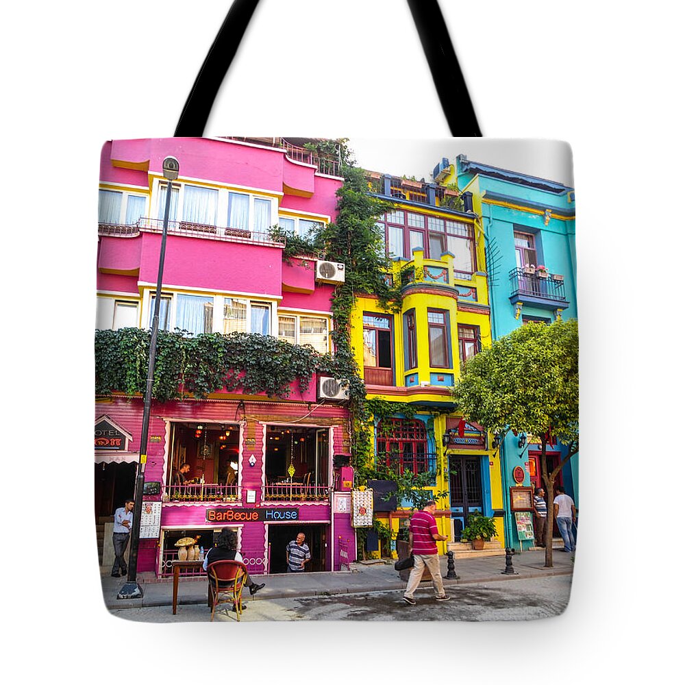 Street Tote Bag featuring the photograph Streets of Istanbul by Ross Henton