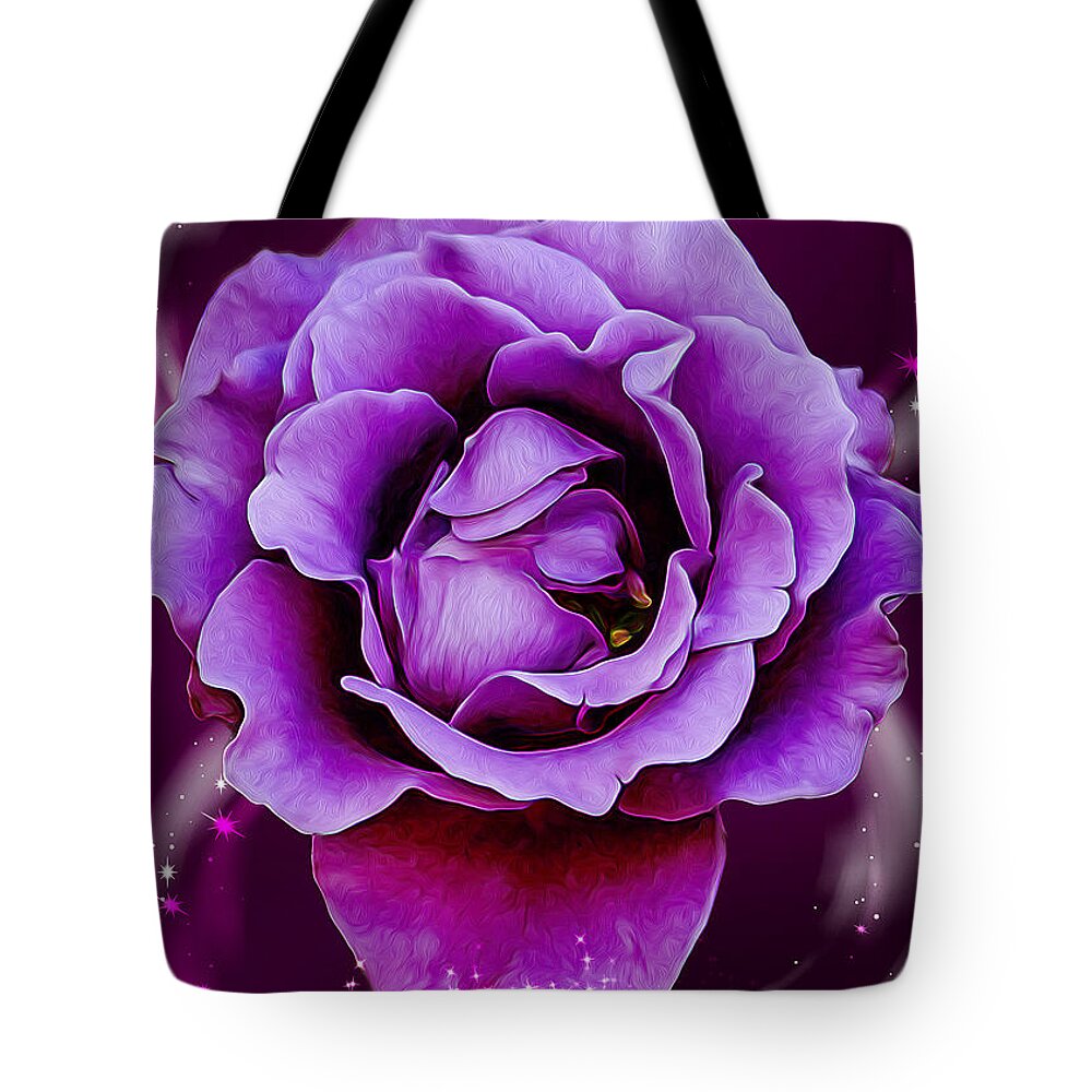 Rose Tote Bag featuring the photograph Strength From Beauty by Bill and Linda Tiepelman