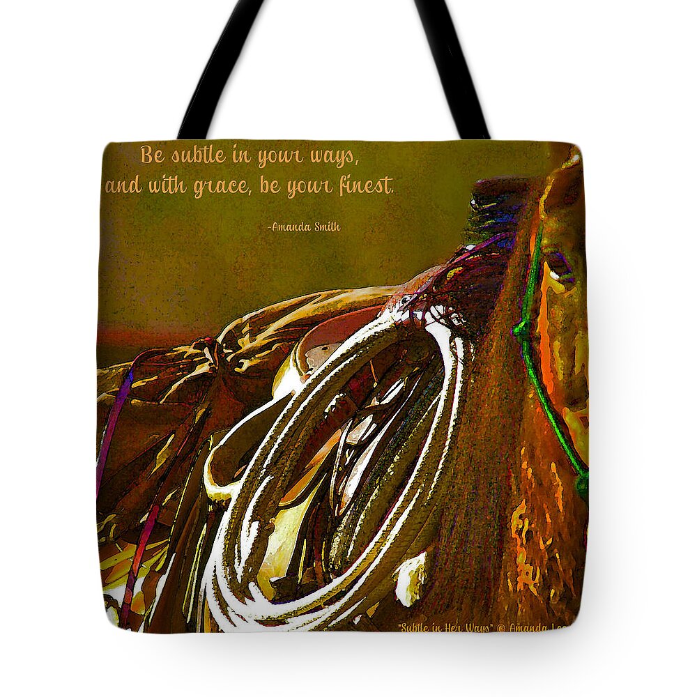 Amanda Smith Tote Bag featuring the photograph Subtle in your ways by Amanda Smith