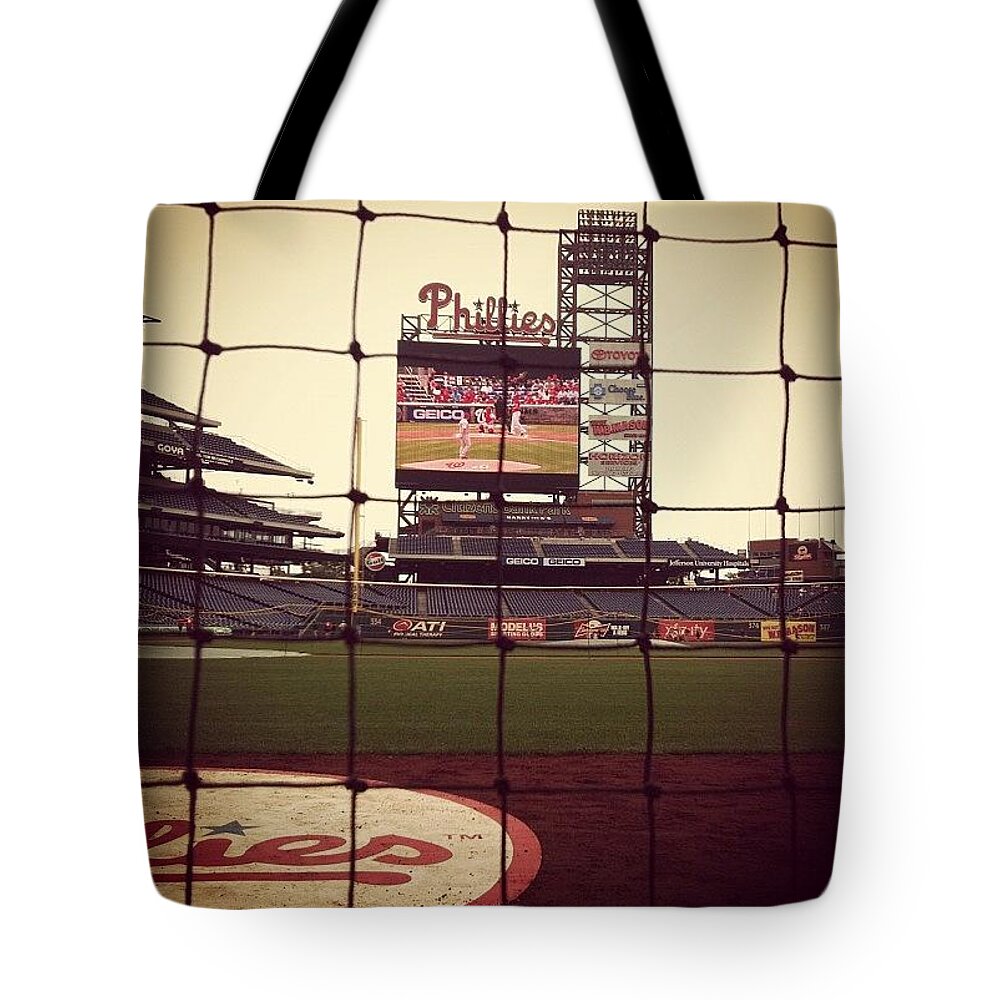 Phillies Tote Bag featuring the photograph Such An Amazing Experience. I'm by Katie Cupcakes