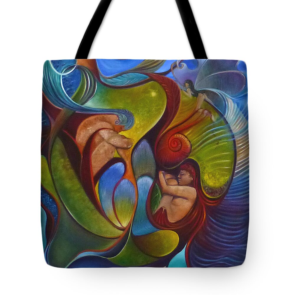 Summer Tote Bag featuring the painting Summer by Claudia Goodell