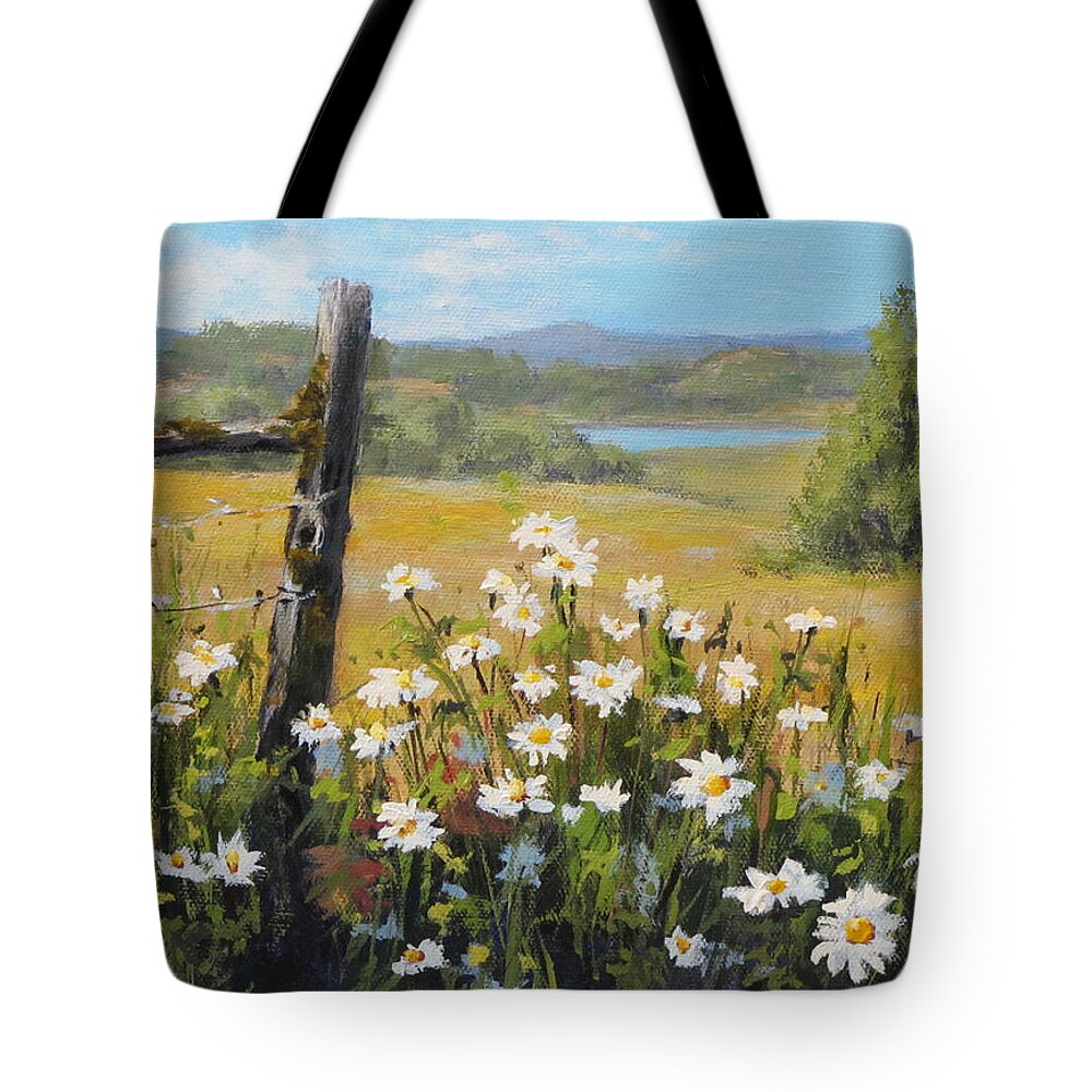 Original Tote Bag featuring the painting Summer Daydream by Karen Ilari