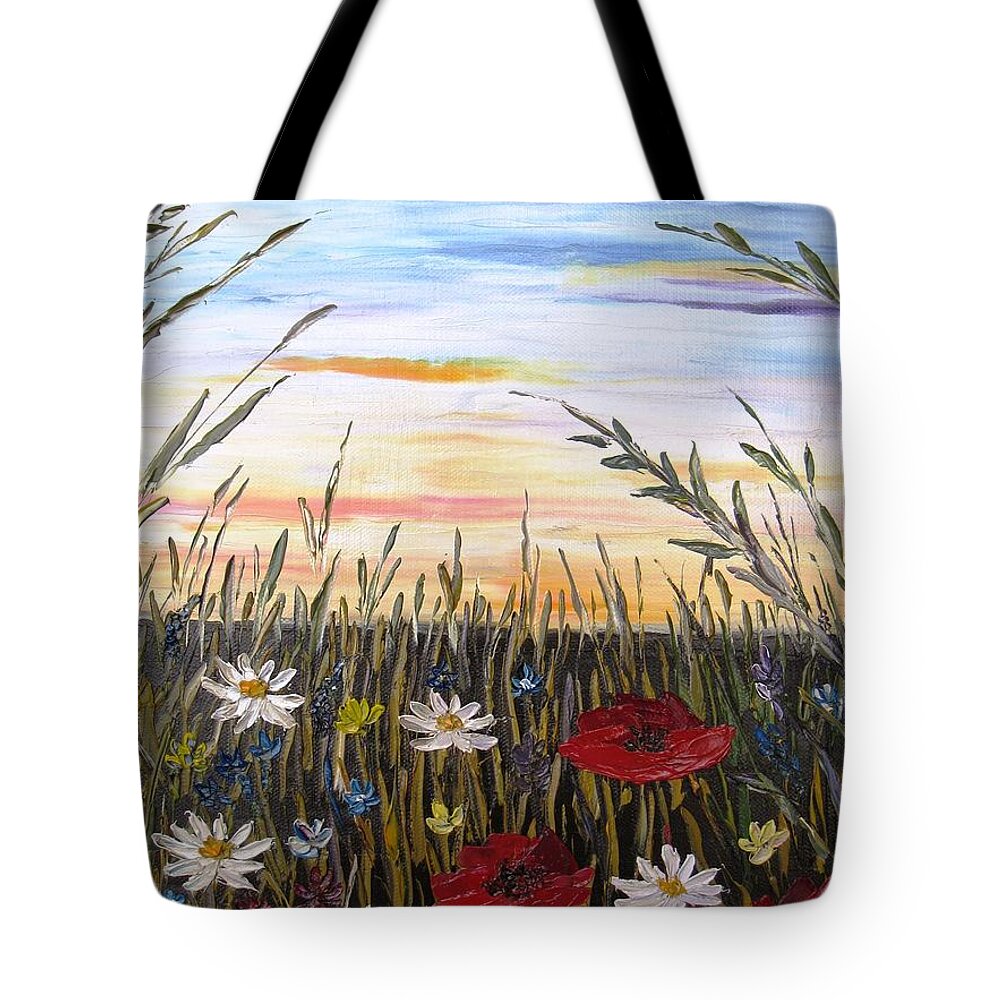 Summer Tote Bag featuring the painting Summer Dream 2 by Amalia Suruceanu