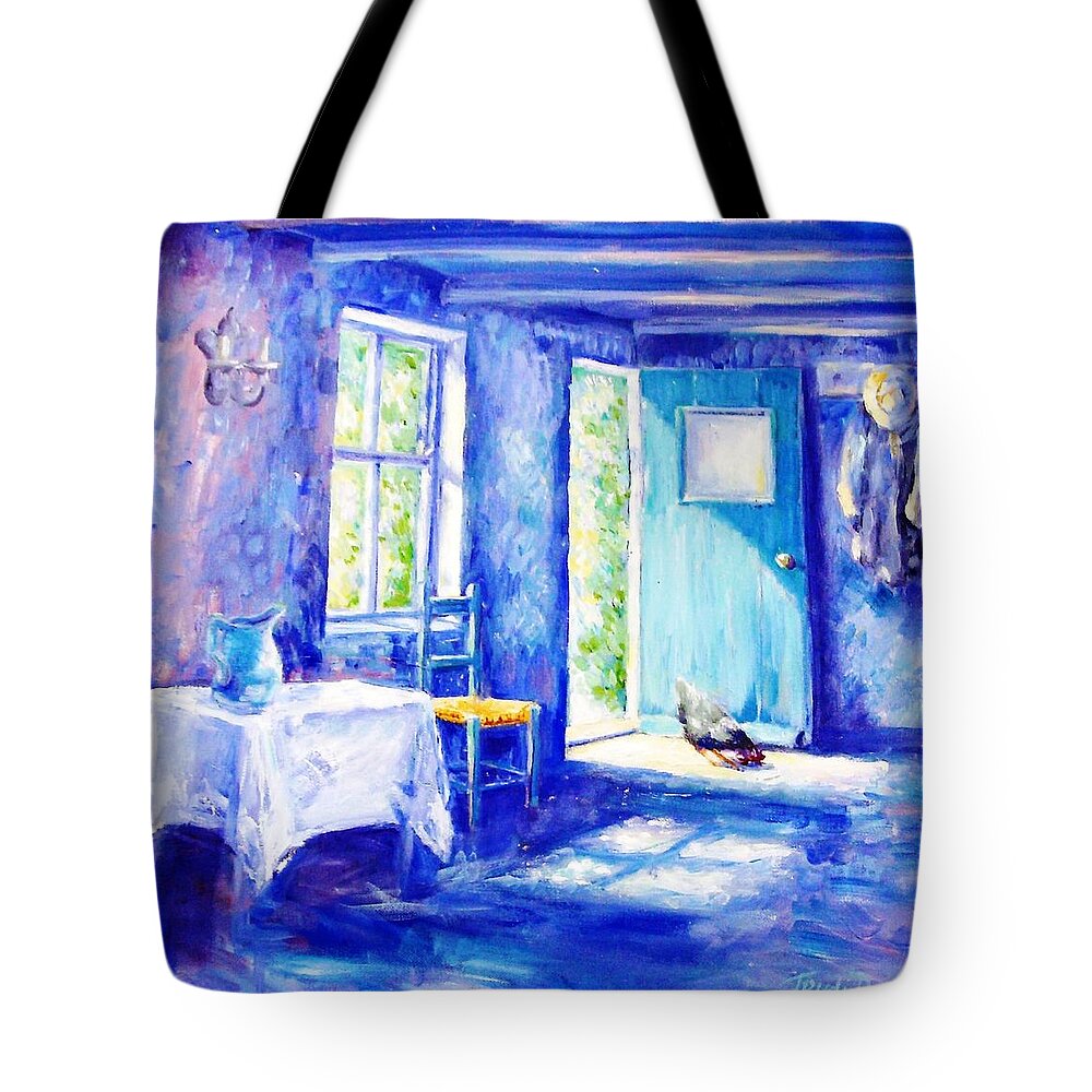 Summer Morning Tote Bag featuring the painting Summer Morning by Trudi Doyle