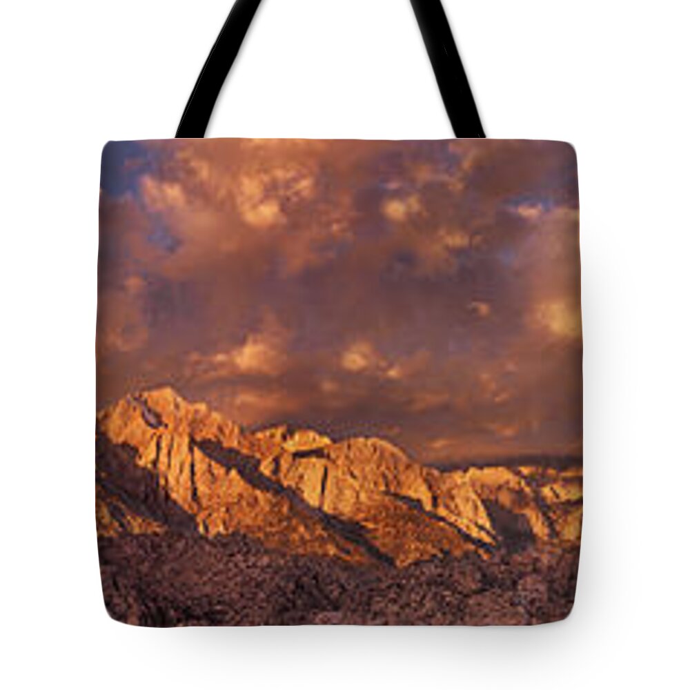 North America Tote Bag featuring the photograph Summer Storm Clouds Over the Eastern Sierras California by Dave Welling