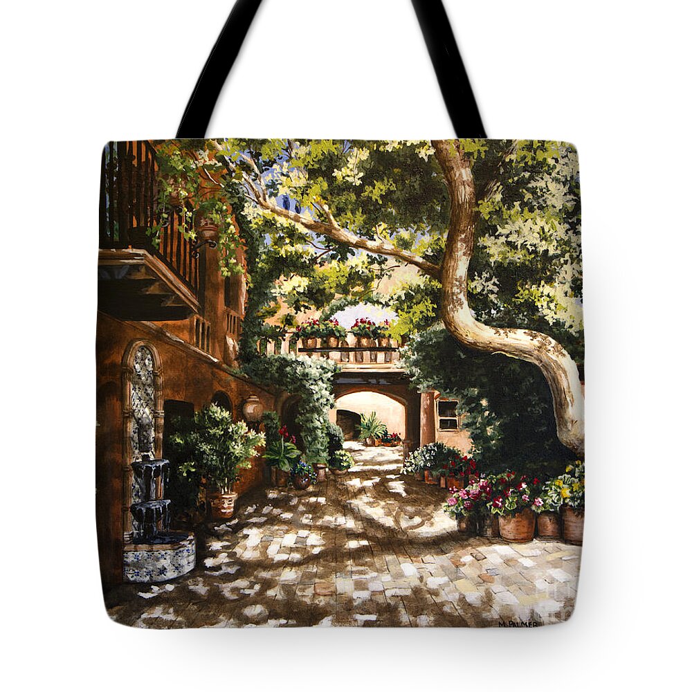 Summer Tote Bag featuring the painting Summer Sun by Mary Palmer