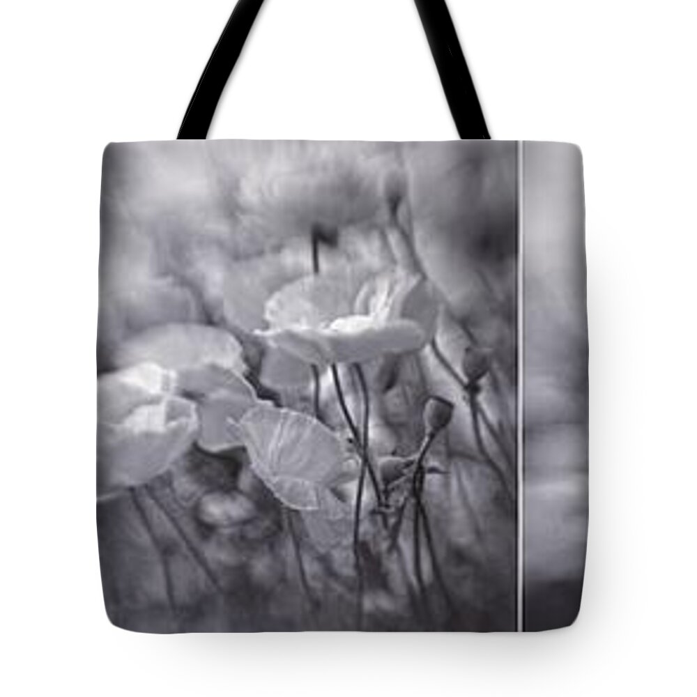 And Tote Bag featuring the photograph Summer Whispers Collage by Priska Wettstein