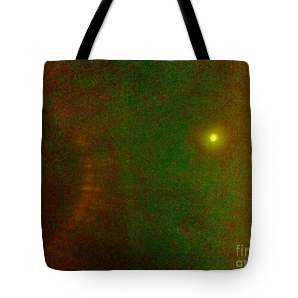 Abstract Art Tote Bag featuring the photograph Sun and Moon Two by Angela J Wright