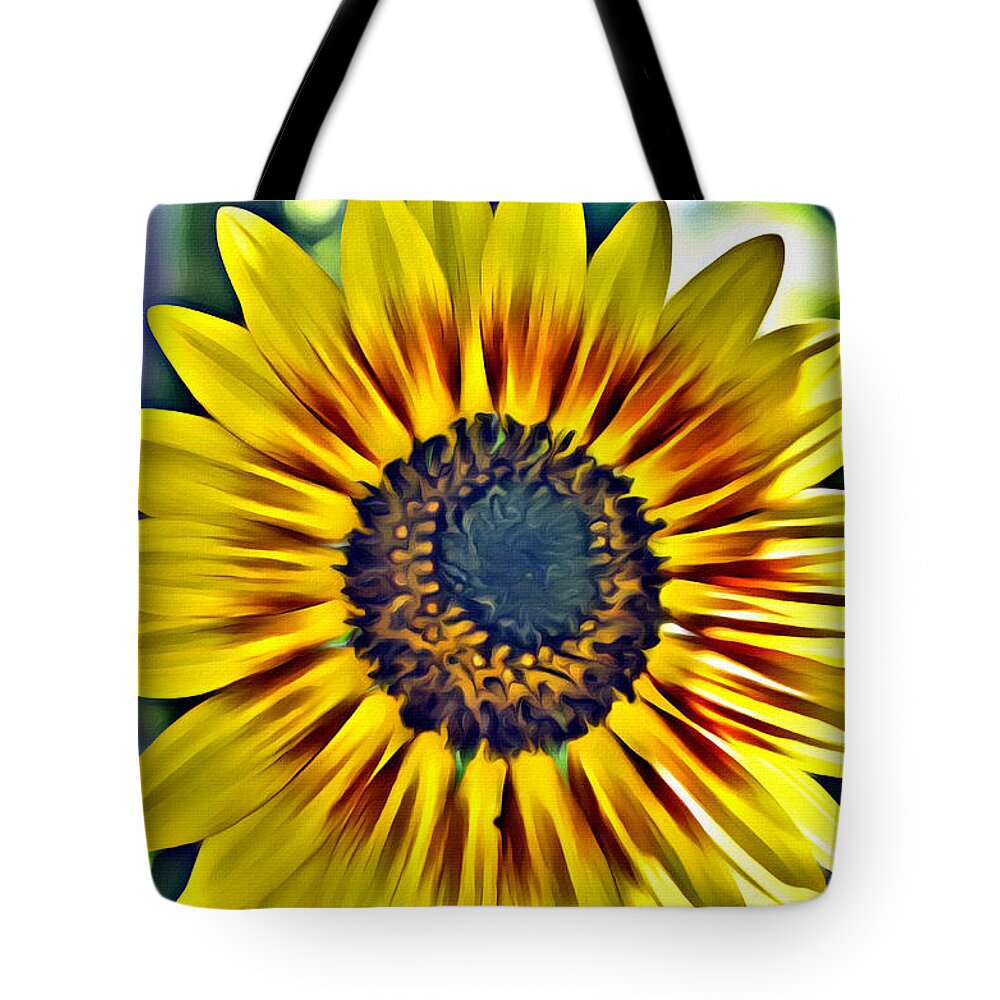 Flowers Tote Bag featuring the photograph Sun Burst by Spencer Hughes