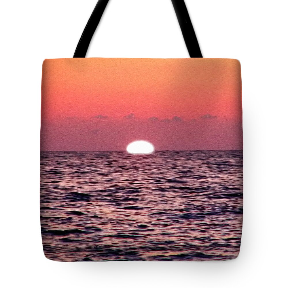 Sun Going Down Tote Bag featuring the photograph Sun Going Down by Bill Cannon