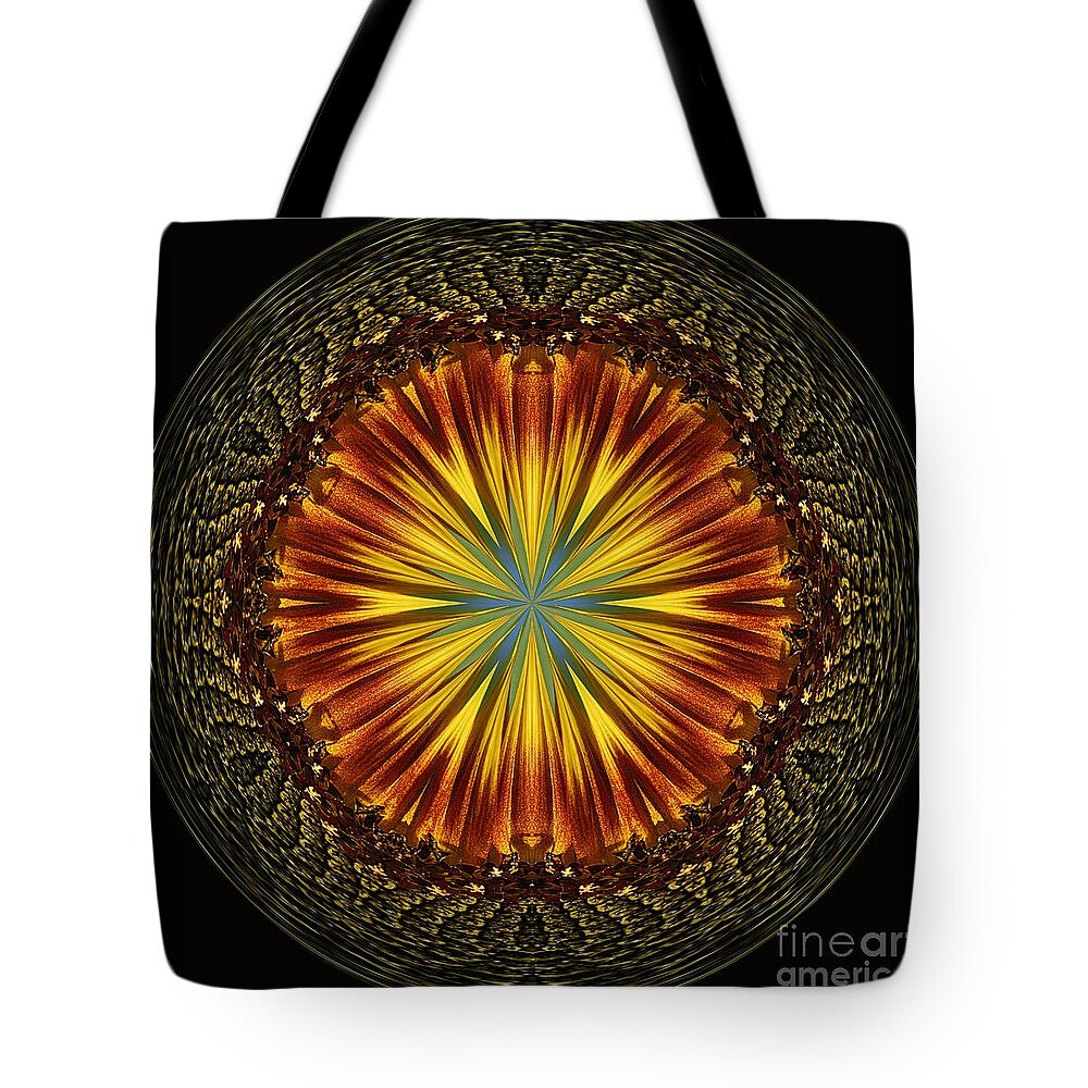 Cindi Ressler Tote Bag featuring the photograph Sunflower Orb by Cindi Ressler