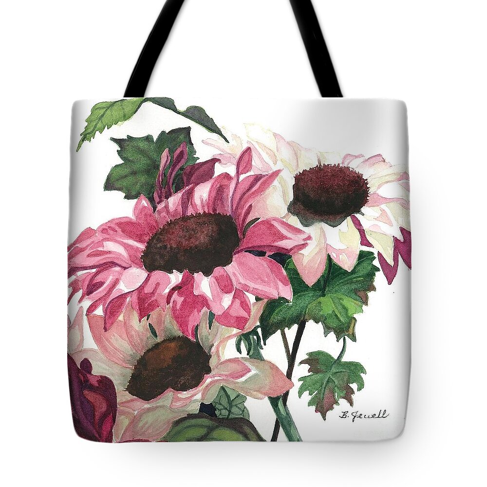 Flowers Tote Bag featuring the painting Sunny Delight by Barbara Jewell