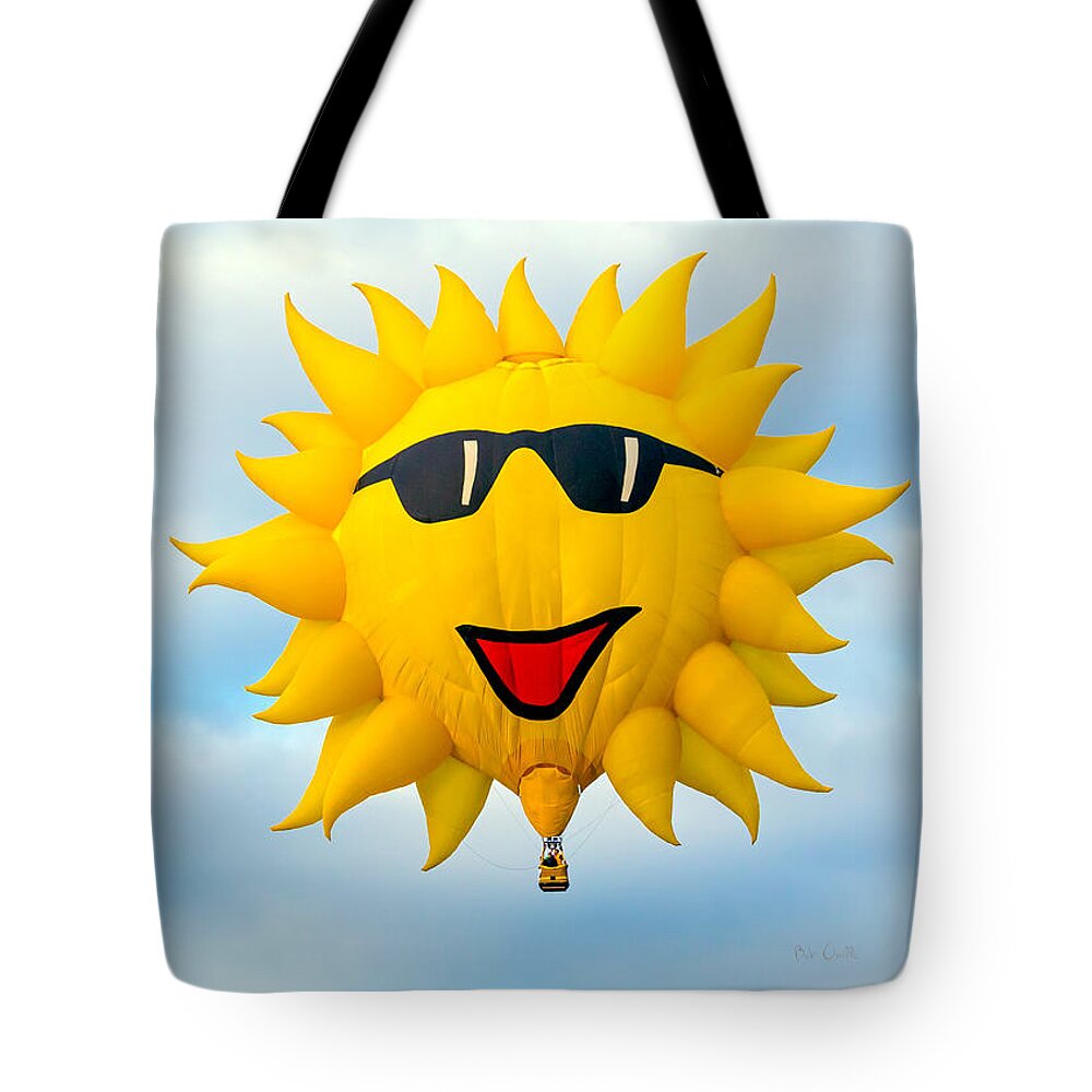 Sunny Tote Bag featuring the photograph Sunny Sunrise Hot Air Balloon by Bob Orsillo