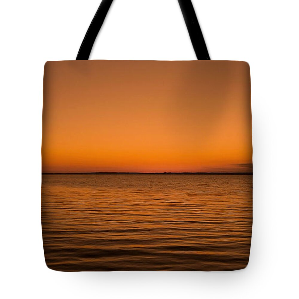 Canada Tote Bag featuring the photograph Sunrise over the Lake of Two Mountains - QC by Juergen Weiss