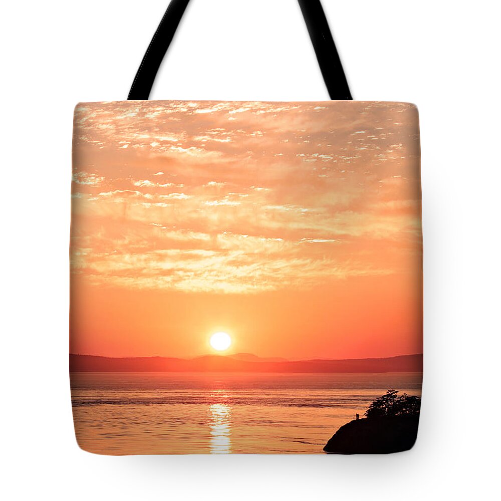 Landscape Tote Bag featuring the photograph Sunrise - Sunset by Paul Fell