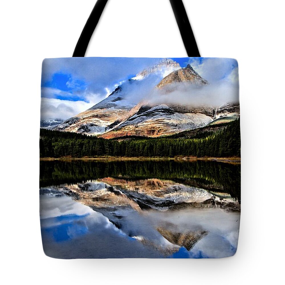 Fishercap Lake Tote Bag featuring the photograph Sunrise Surprise by Adam Jewell