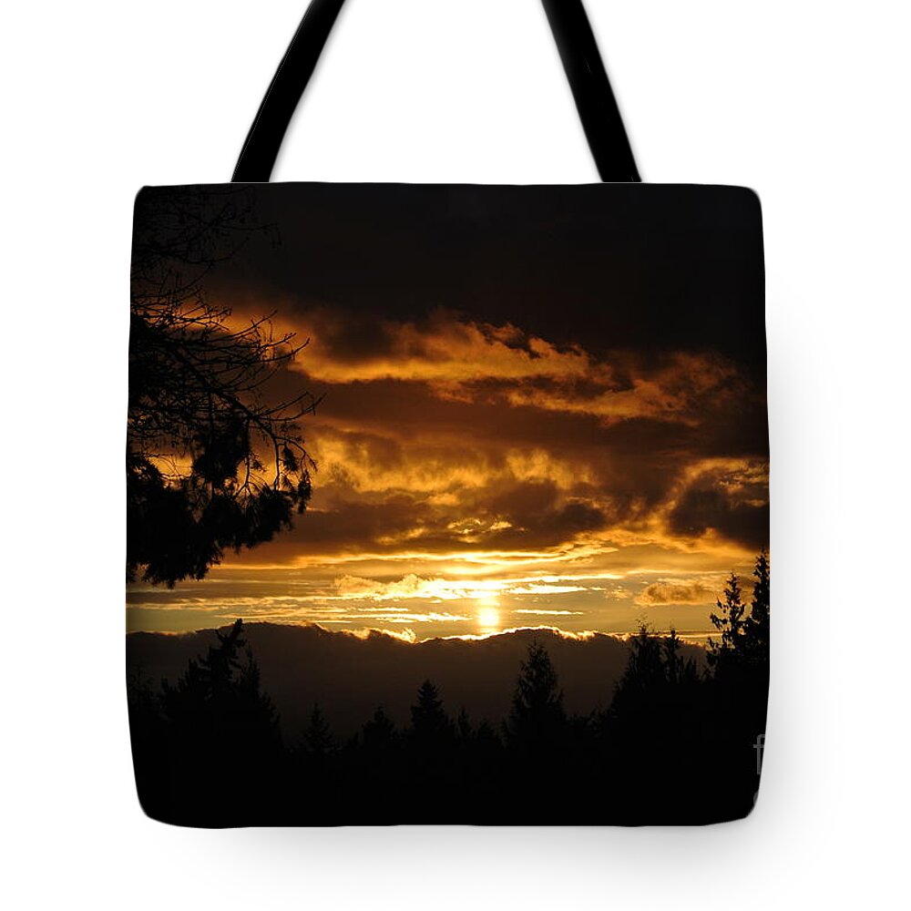  Tote Bag featuring the photograph Sunset 5 - Pender Island by Sharron Cuthbertson
