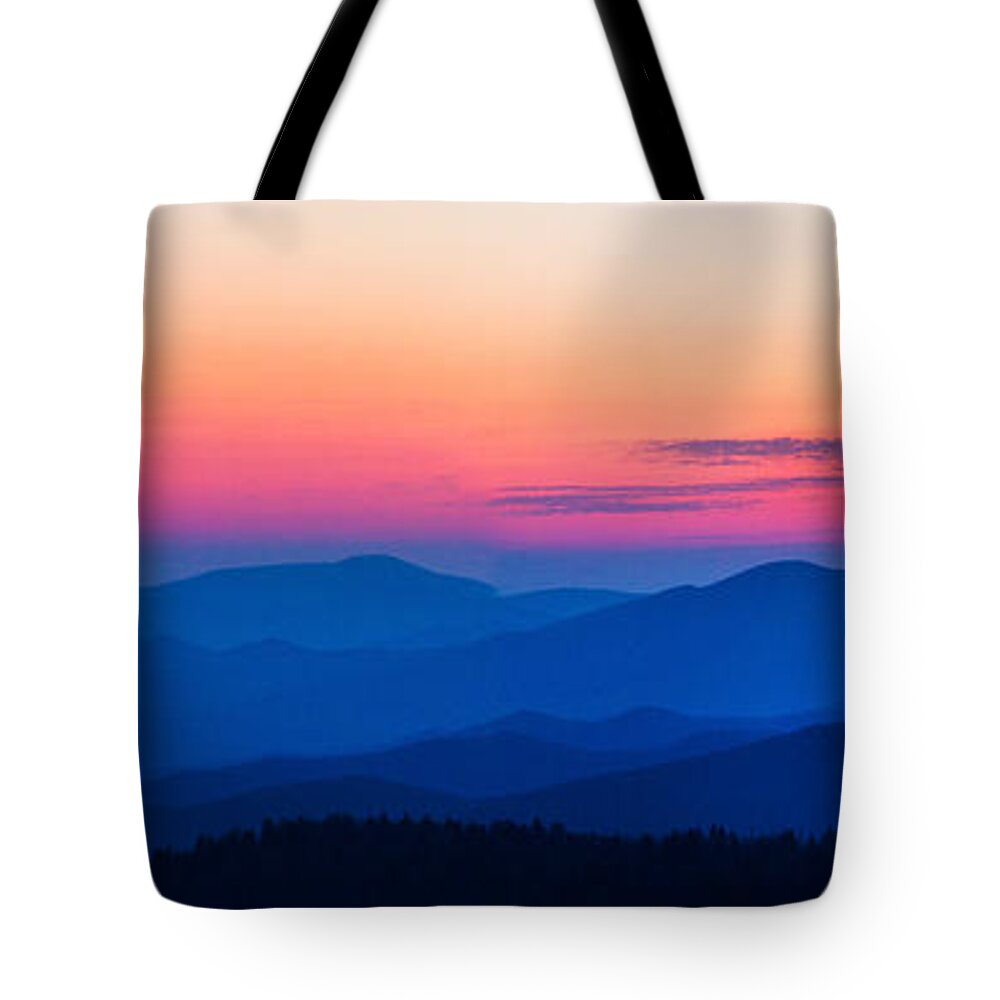 Photography Tote Bag featuring the photograph Sunset At Clingmans Dome, Great Smoky by Panoramic Images