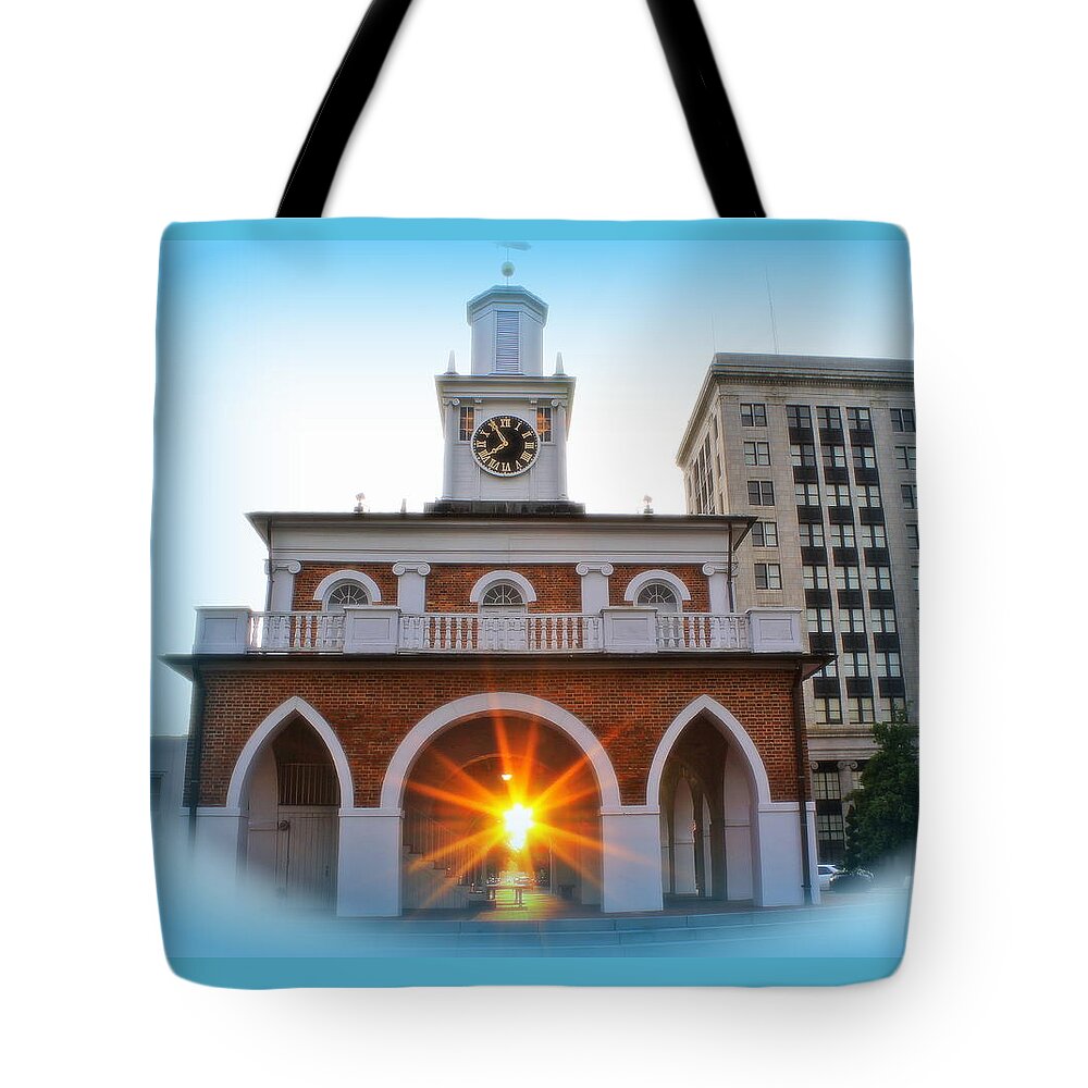 Sunset Tote Bag featuring the photograph Historic 1 by Albert Fadel