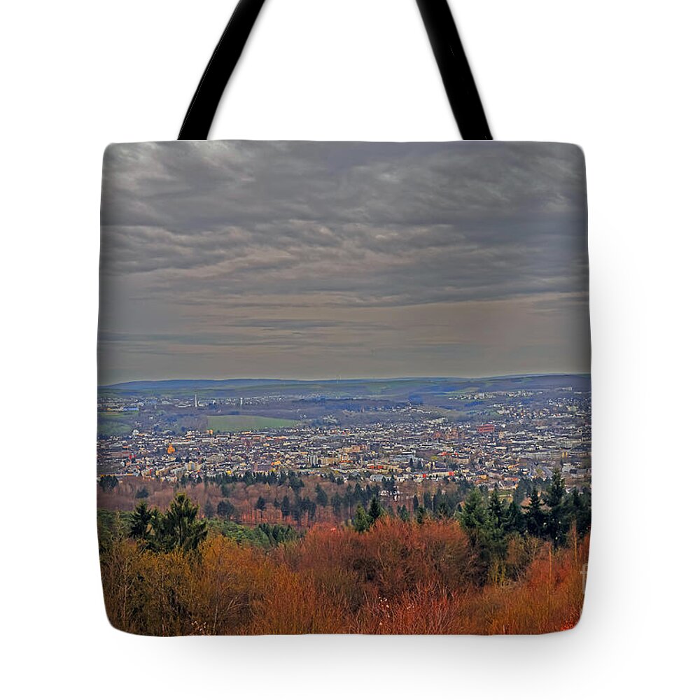 Travel Tote Bag featuring the photograph Sunset at Trier by Elvis Vaughn