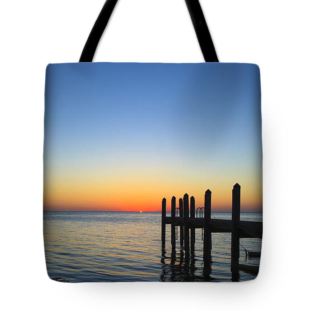 Bayfront Tote Bag featuring the photograph Sunset in the Keys by Raul Rodriguez